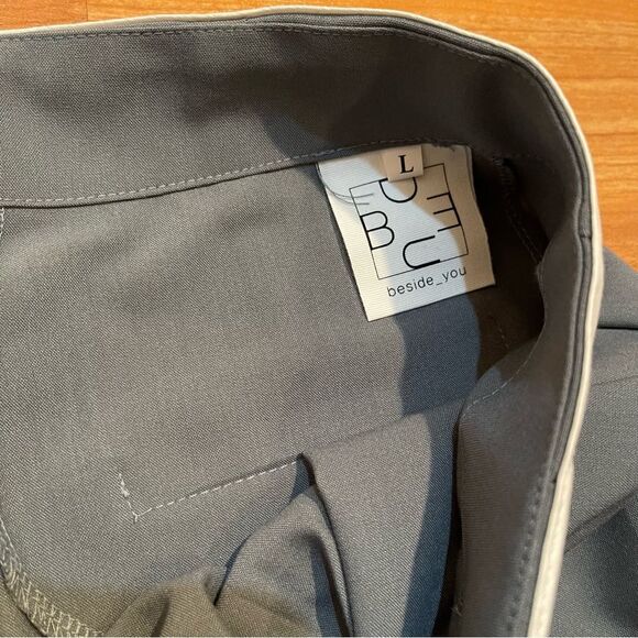 Source Unknown Reversed Waistband Trousers in Piombo Size Large - Picture 9 of 12